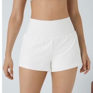 HALARA brand new xl long Women's white 2 in 1 softly airy Athletic Shorts